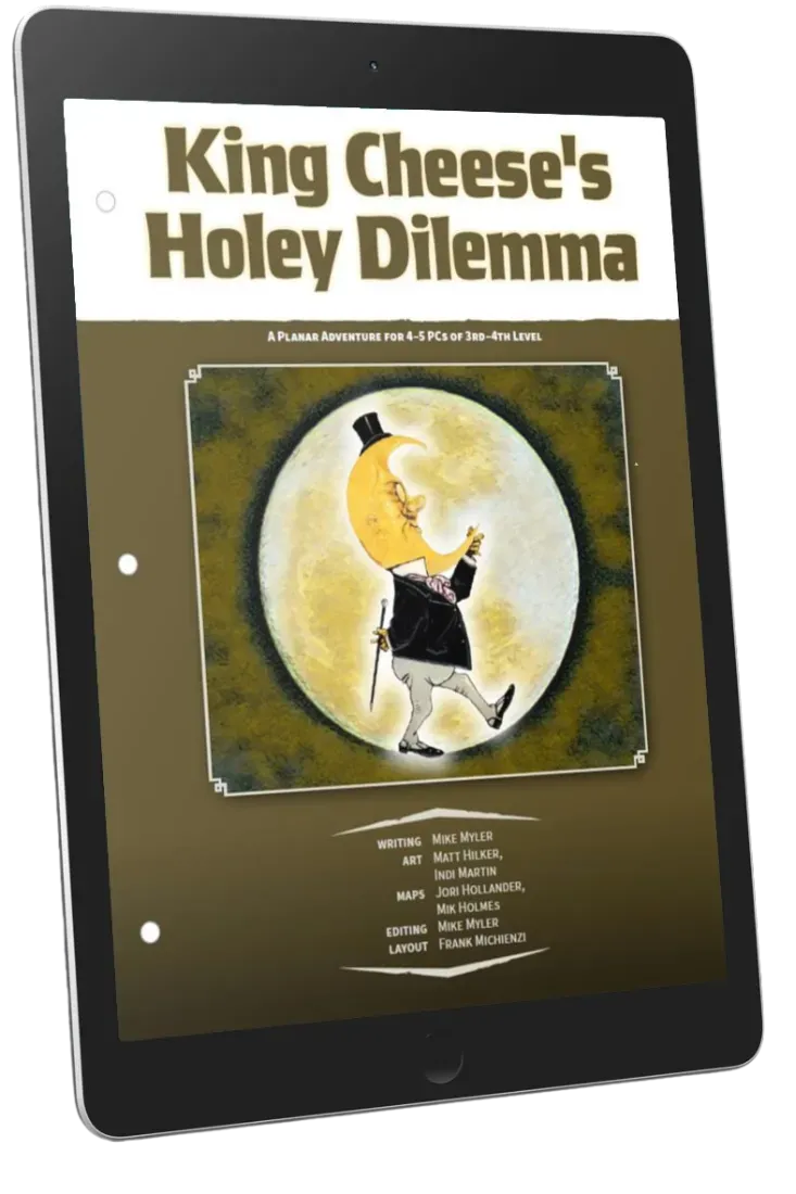 EN Publishing King Cheeses Holey Dilemma D&D 5e äventyr PDF nivå 3-4