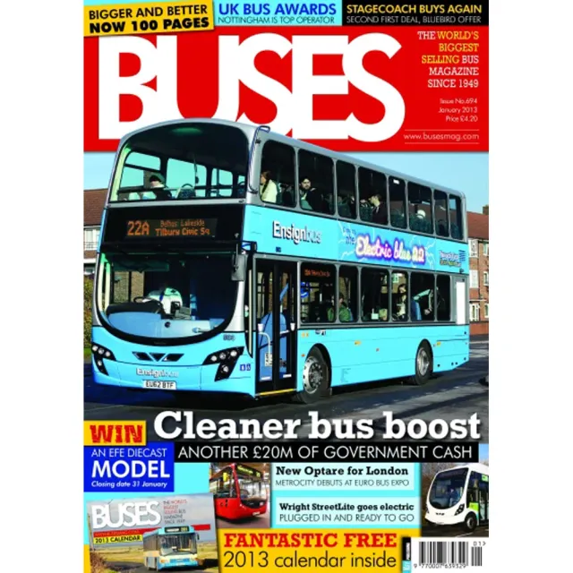 Buses January 2013 tidning busskalender 2013