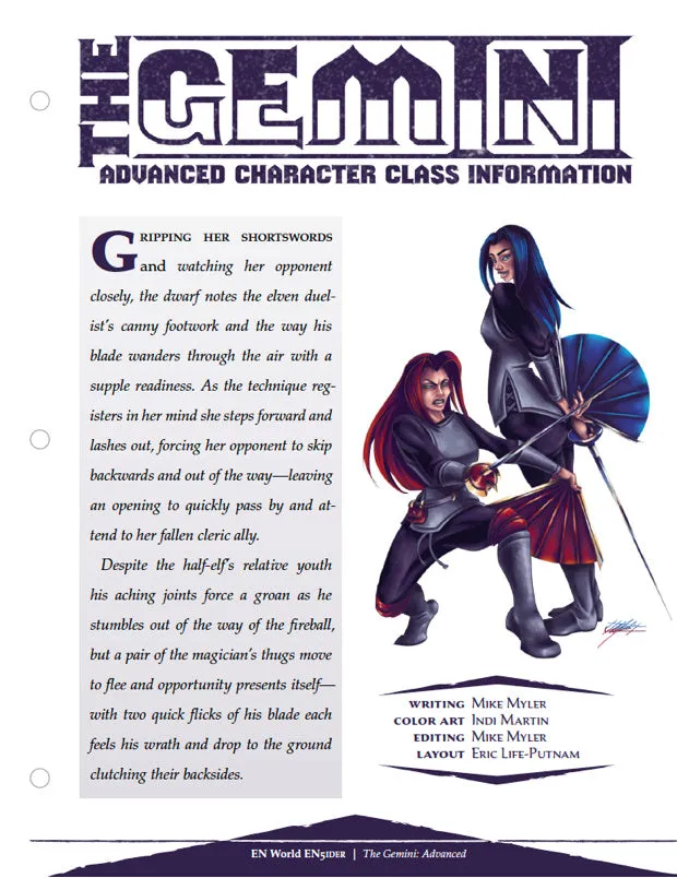 EN Publishing The Gemini rollspelklass PDF D&D 5e
