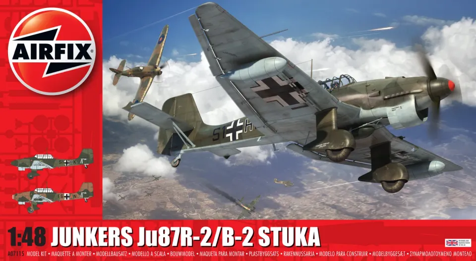 Airfix Junkers Ju87B-2/R-2 1:48 modellbyggsats Stuka