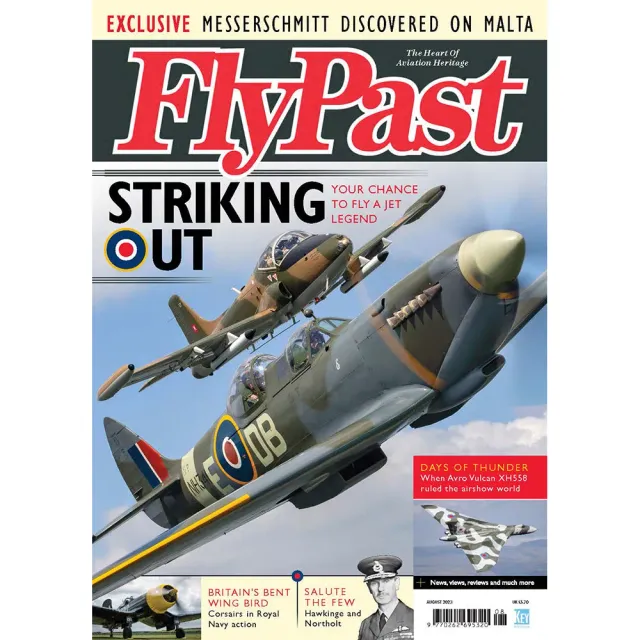 FlyPast August 2023 tidning lösnummer flyghistoria Spitfire