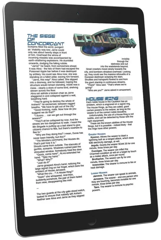 EN Publishing The Cauldron Siege of Concordant tillbehör PDF WOIN