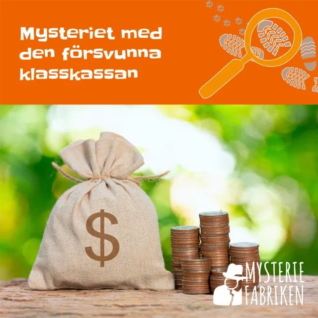 Mysteriefabriken Mysteriet med den försvunna klasskassan barnbok 6-12 år