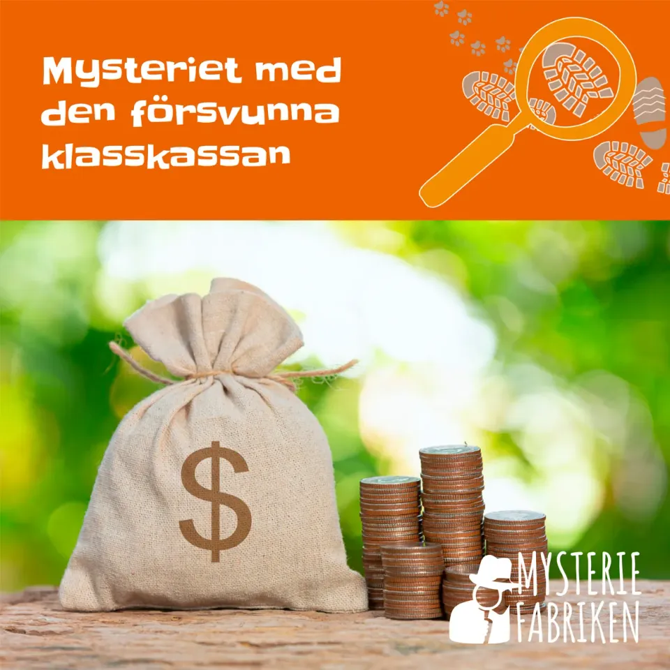 Mysteriefabriken Mysteriet med den försvunna klasskassan barnbok 6-12 år