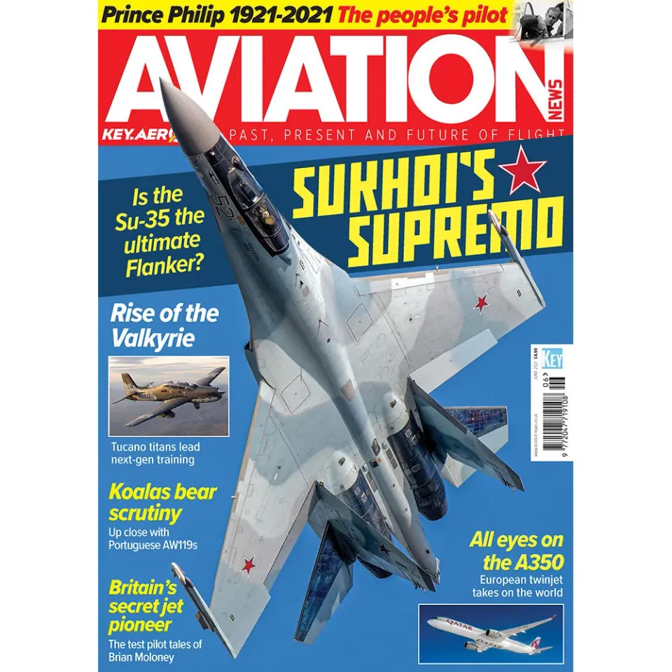 Aviation News juni 2021 tidning Su-35