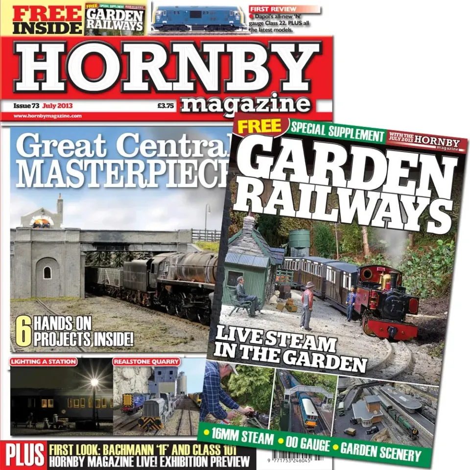 Hornby Magazine juli 2013 tidning back issue modelljärnväg
