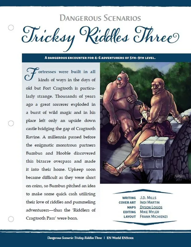EN Publishing Tricksy Riddles Three D&D äventyr PDF 5-9