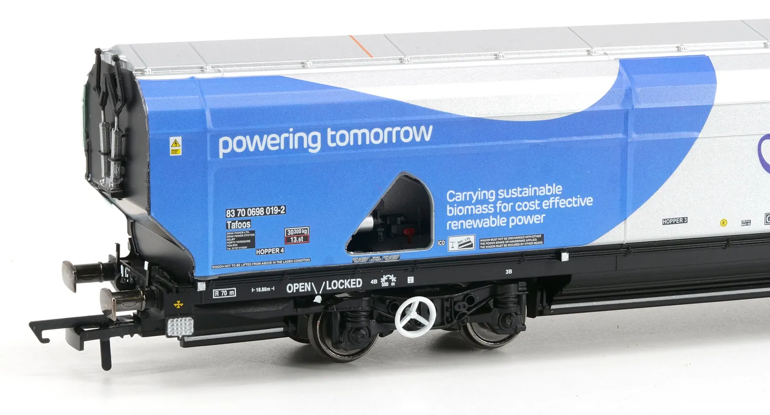 Hornby Drax IIA-D Powering Tomorrow godsvagn OO Pack 3