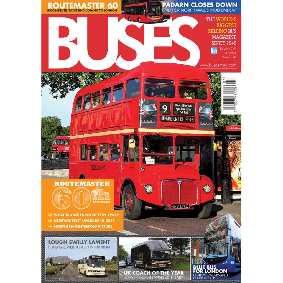 Buses July 2014 tidning Routemaster 60 år