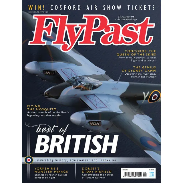FlyPast maj 2023 tidning Mosquito Concorde