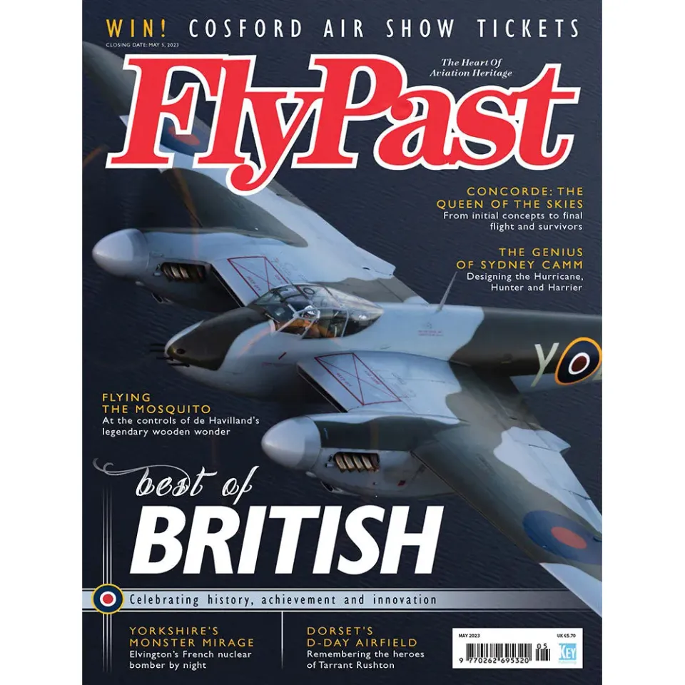 FlyPast maj 2023 tidning Mosquito Concorde