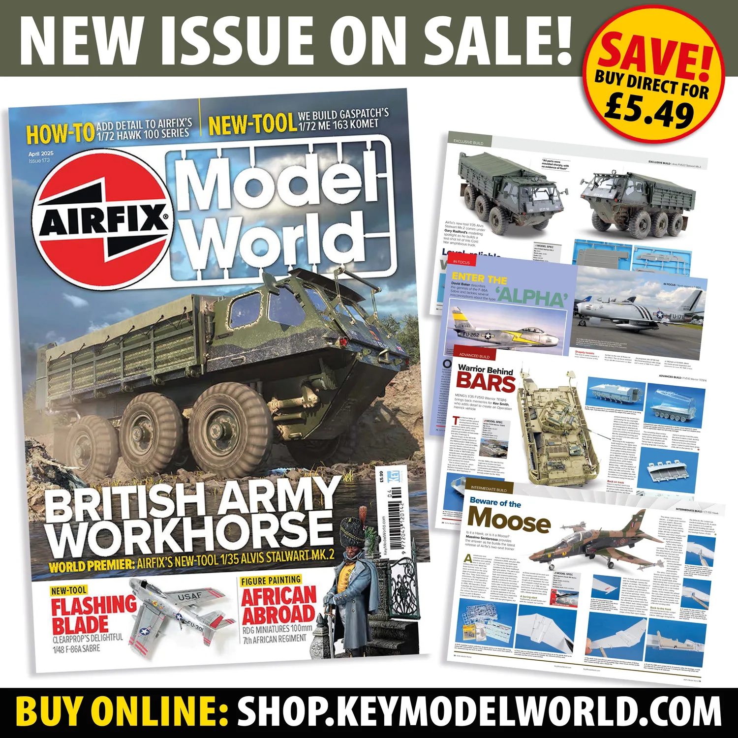 Airfix Model World April 2025 tidning modellbygge
