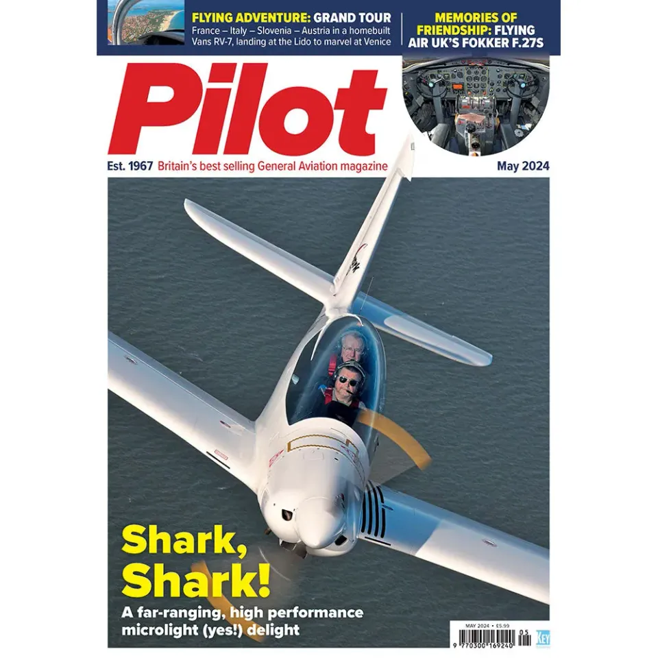Pilot Magazine maj 2024 tidning Shark ultralight reportage