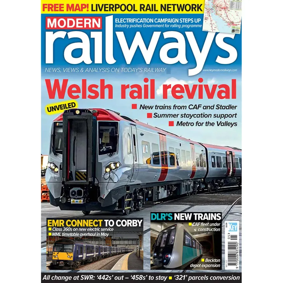 Modern Railways maj 2021 tidning Wales elektrifiering