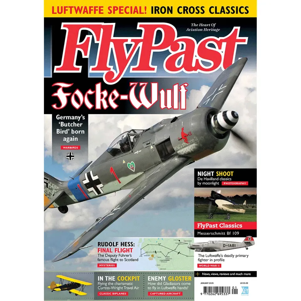 FlyPast januari 2025 tidning Fw 190 Bf 109
