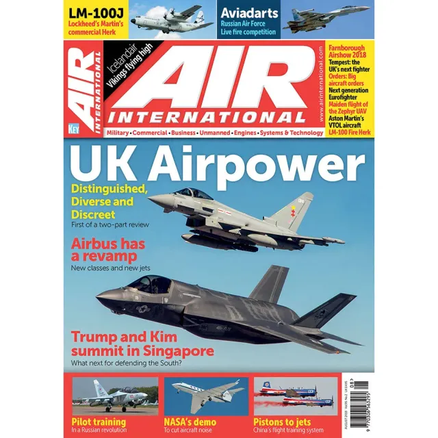AIR International augusti 2018 tidning lösnummer flyg