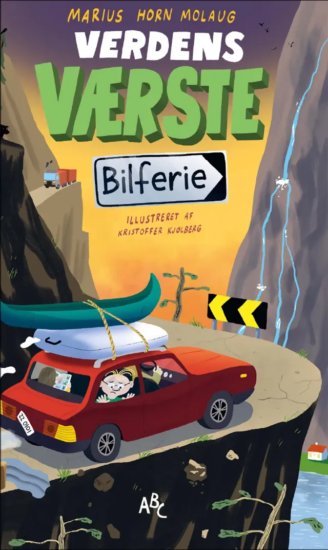 ABC Forlag Verdens værste bilferie bok inbunden barnbok