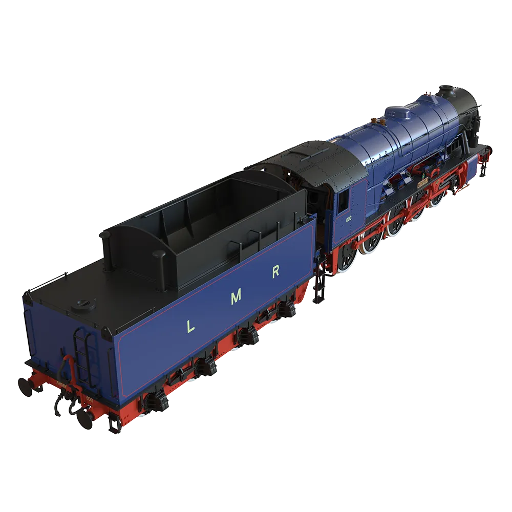 Clark Railworks WD 2-10-0 600 Gordon ånglok OO DCC Sound blå