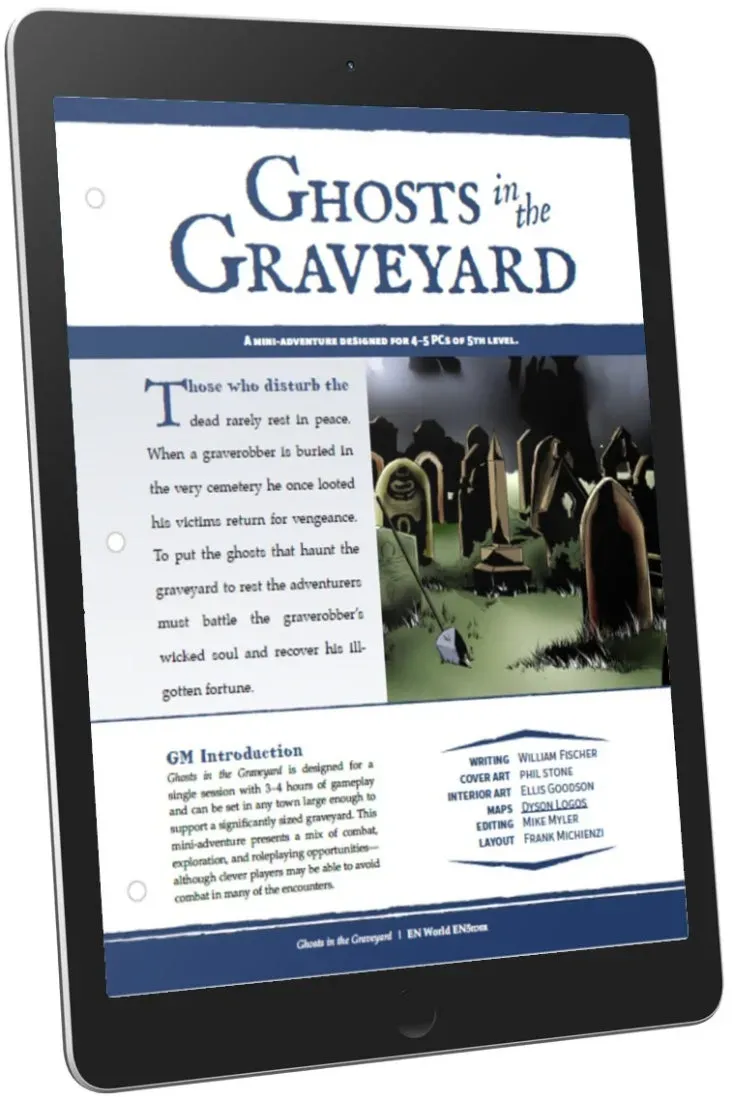 EN Publishing Ghosts in the Graveyard rollspels-PDF nivå 5