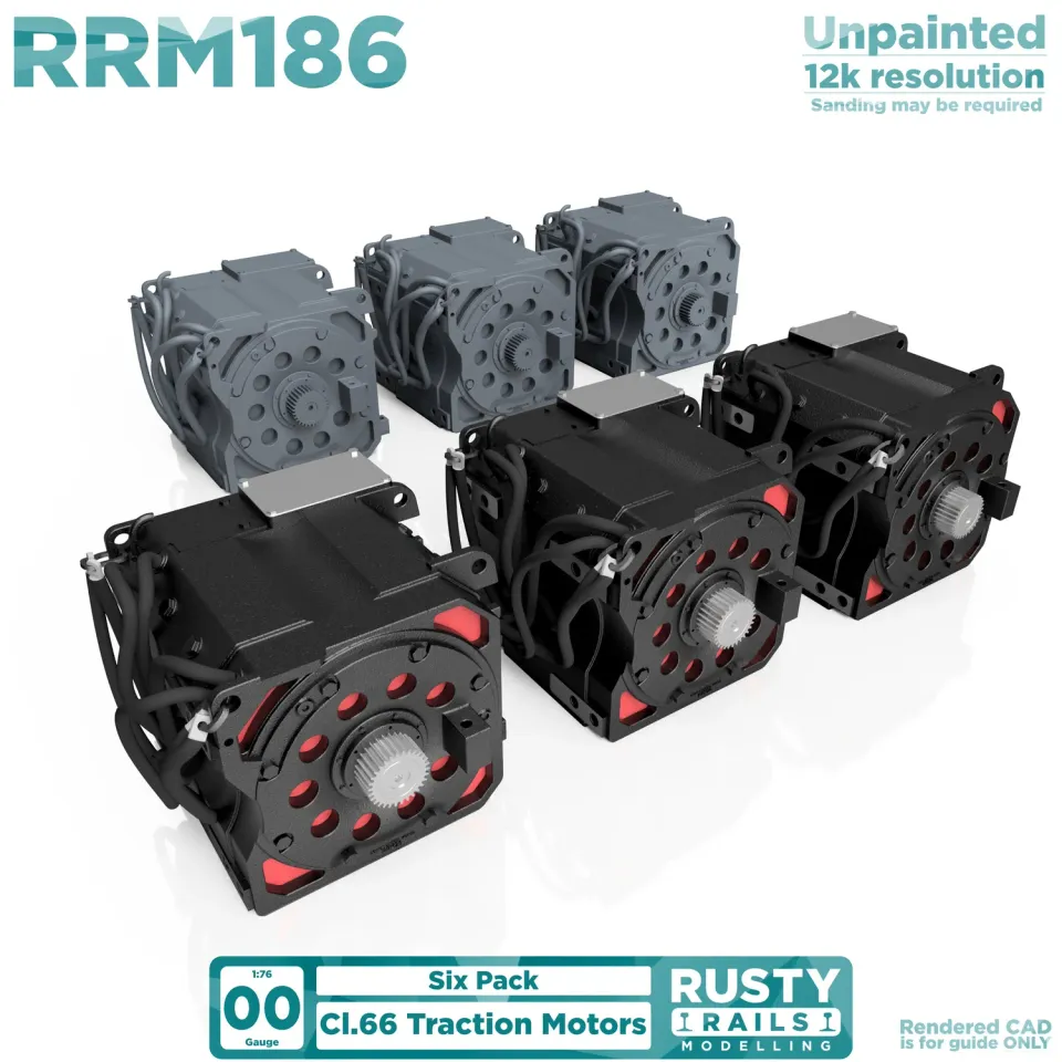 Rusty Rails Class 66 Traction Motors modelldetalj OO