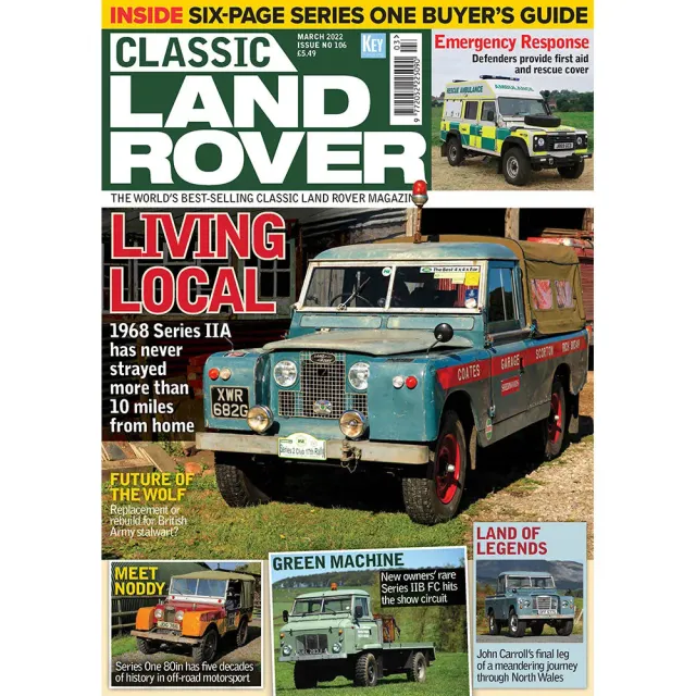 Classic Land Rover mars 2022 tidning Series IIA