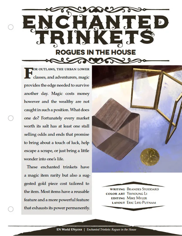 EN Publishing Enchanted Trinkets Rogues in the House magiföremål PDF