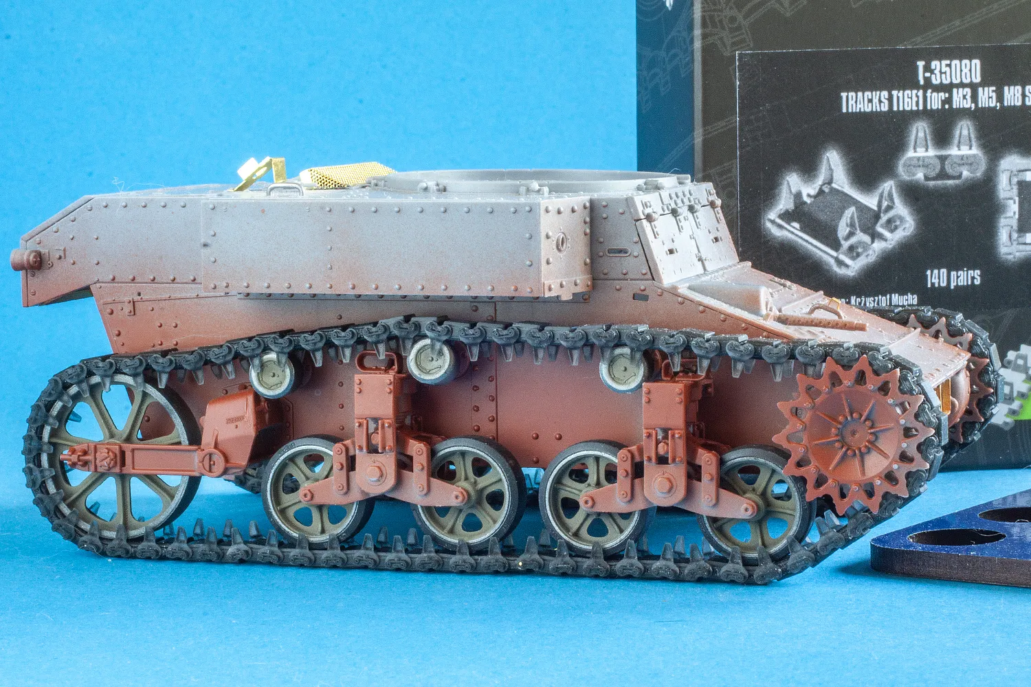 ROSSAGRAPH QuickTracks T-35080 band T16E1 Stuart 1/35