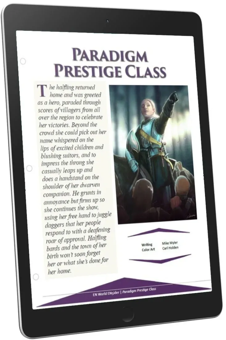 EN Publishing Paradigm Prestige Class rollspel PDF D&D 5e alv