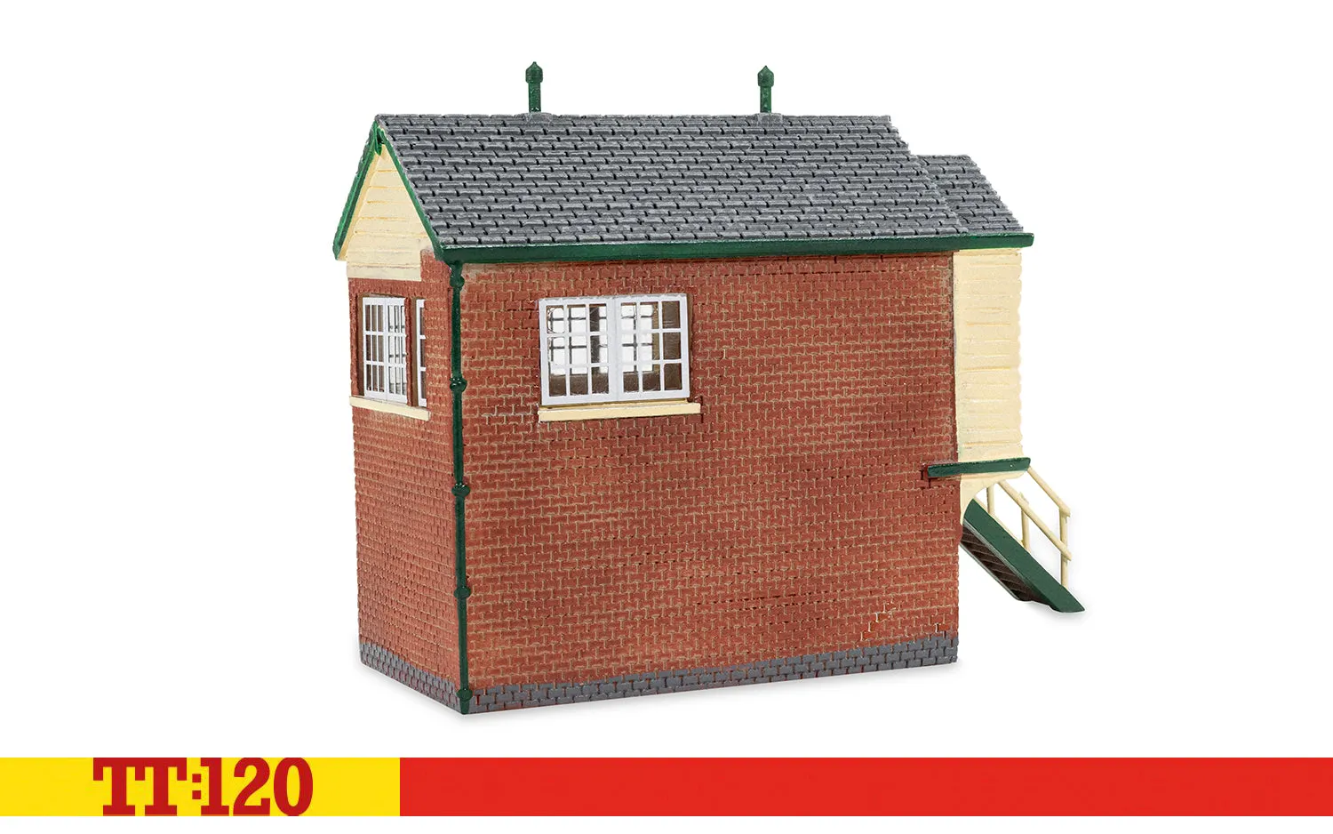 Hornby TT:120 Signal Box ställverk rött tegel