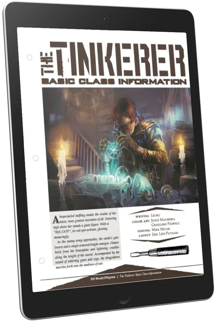 EN Publishing Tinkerer Basic Class rollspelklass PDF mekanik
