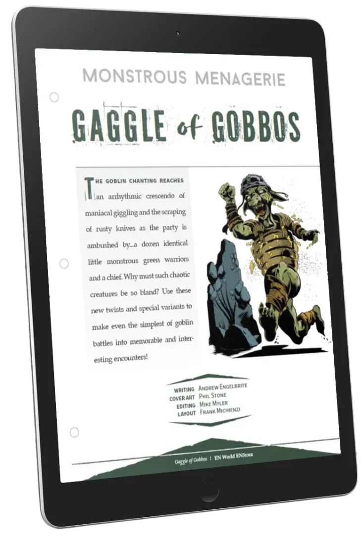 EN Publishing Gaggle of Gobbos monster PDF goblins