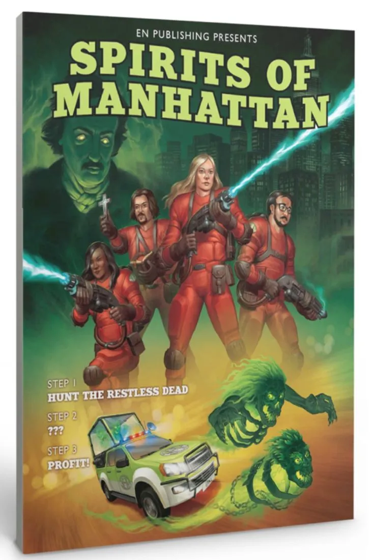 EN Publishing Spirits Of Manhattan WOIN rollspel softcover spökjakt