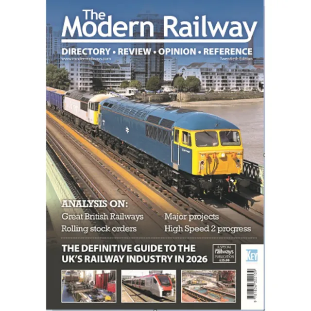 Key Books The Modern Railway 2026 årsbok inbunden järnväg