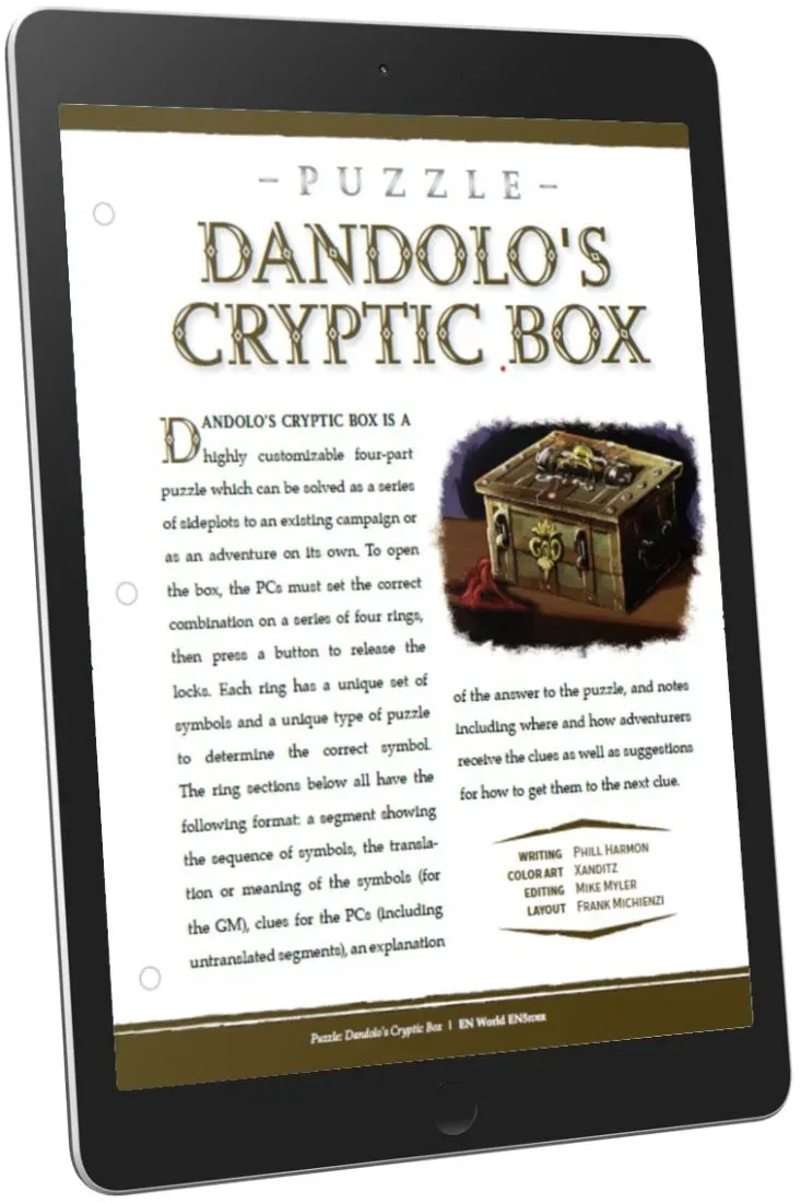 EN Publishing Dandolo's Cryptic Box pussel PDF