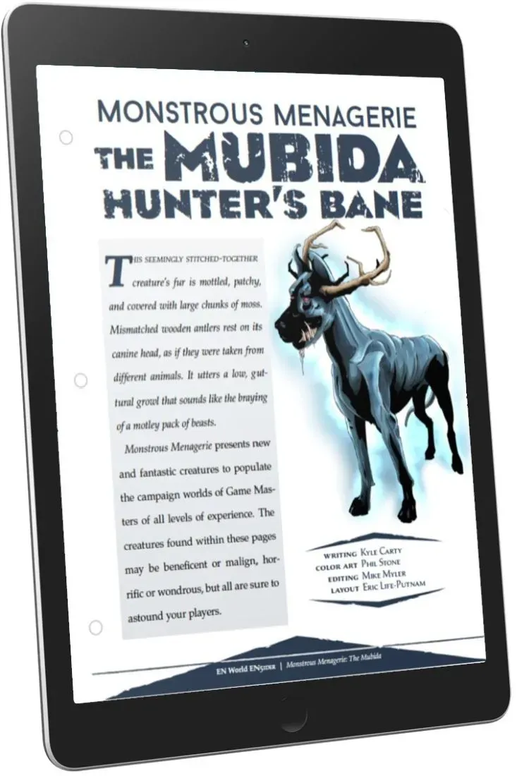 EN Publishing Mubida Hunter's Bane rollspel PDF monster