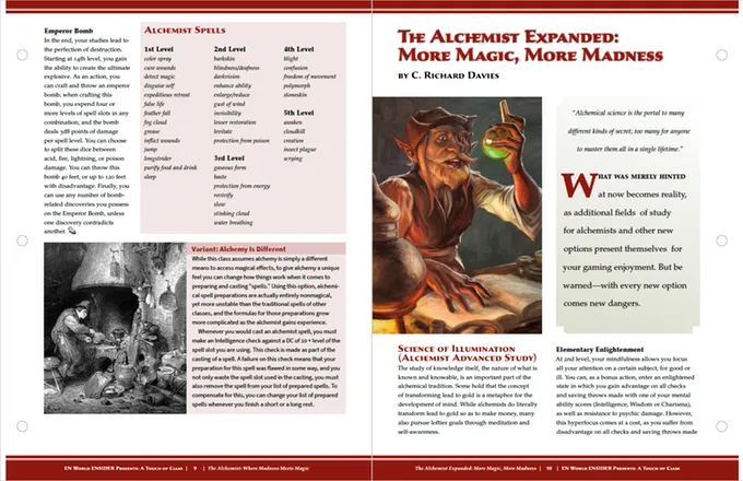 EN Publishing Masterclass Codex rollspelsbok 16 klasser PDF