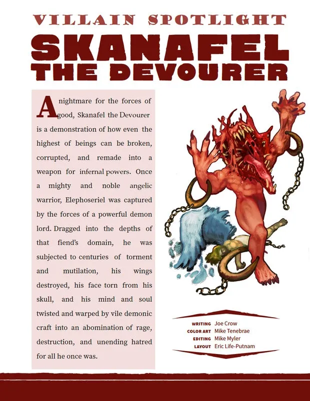 EN Publishing Skanafel the Devourer monster PDF WOIN demon