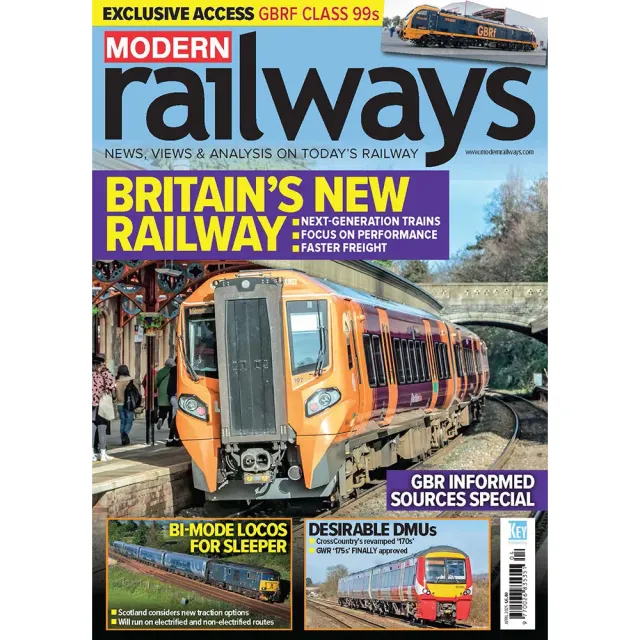 Modern Railways april 2025 tidning brittisk järnväg