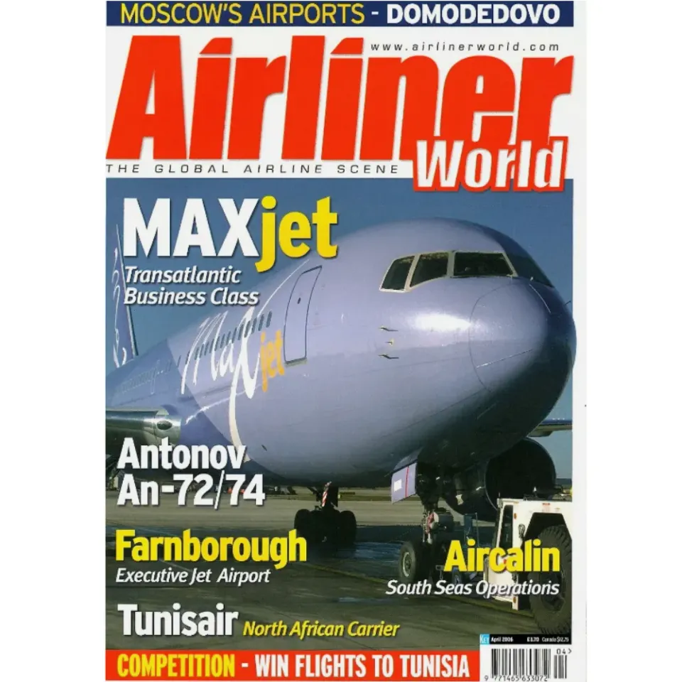 Airliner World april 2006 tidning flygplan