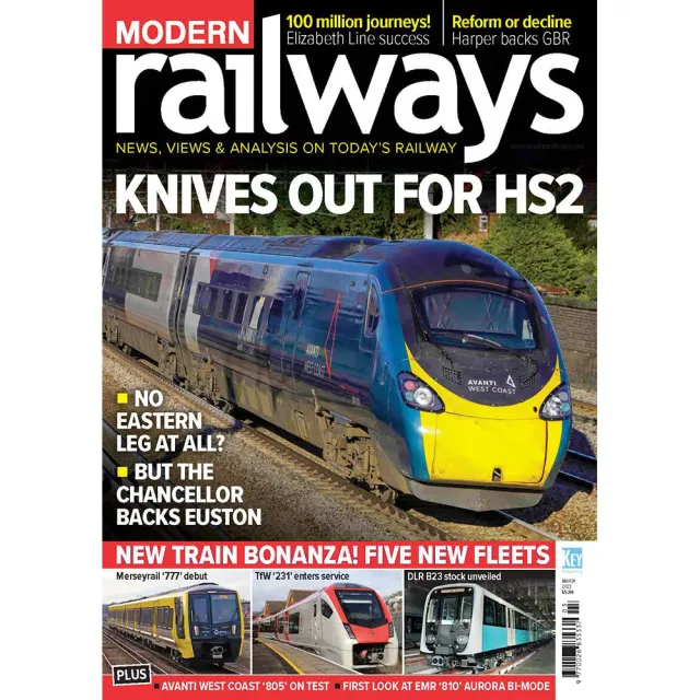 Modern Railways mars 2023 tidning Elizabeth Line
