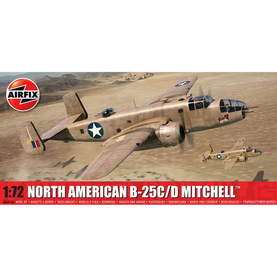 Airfix B-25C D Mitchell 1/72 modellbyggsats