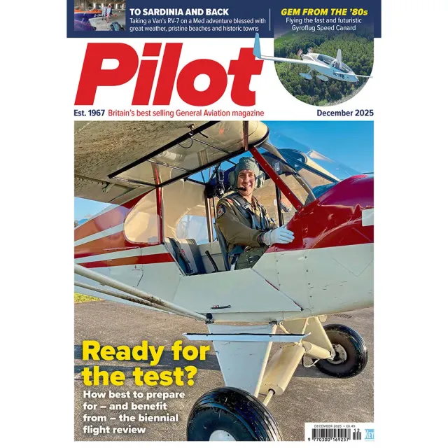 Pilot December 2025 tidning lösnummer flygtest