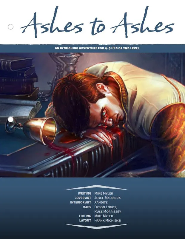 EN Publishing Ashes to Ashes äventyr PDF D&D 5e nivå 2