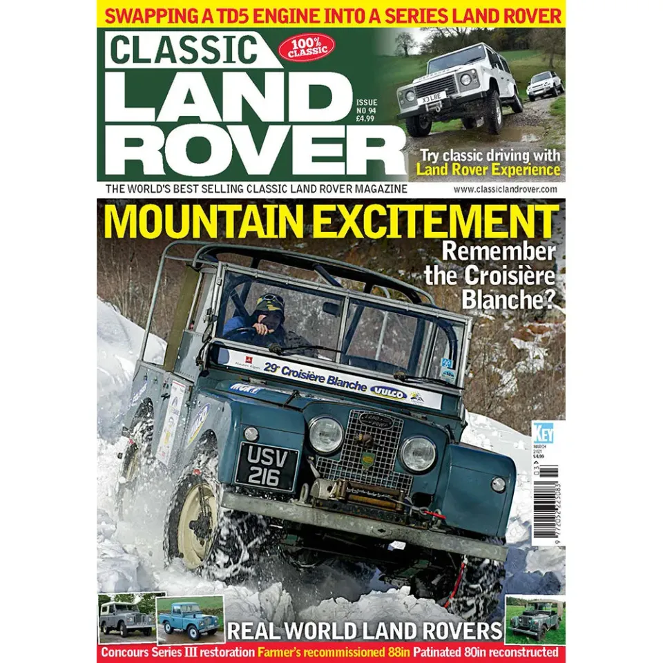 Classic Land Rover mars 2021 tidning lösnummer traktor? No