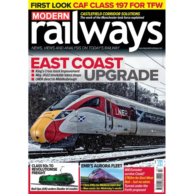 Modern Railways mars 2021 tidning lösnummer järnväg