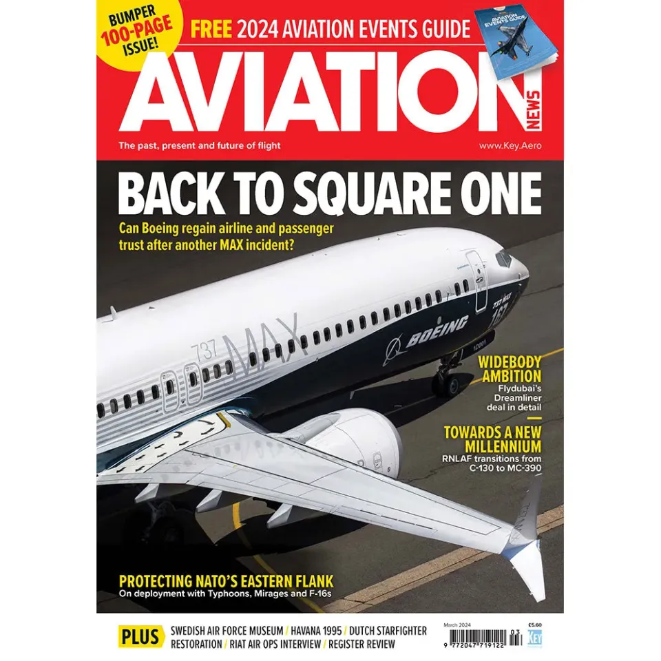 Aviation News mars 2024 tidning Boeing MAX