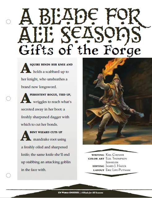 EN Publishing A Blade For All Seasons Gifts of the Forge PDF
