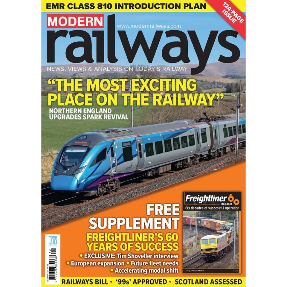 Modern Railways tidning december 2025 elkraft