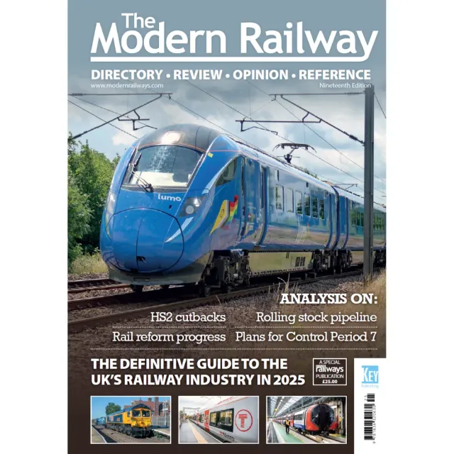 Modern Railways Review 2025 inbunden årsbok tåg