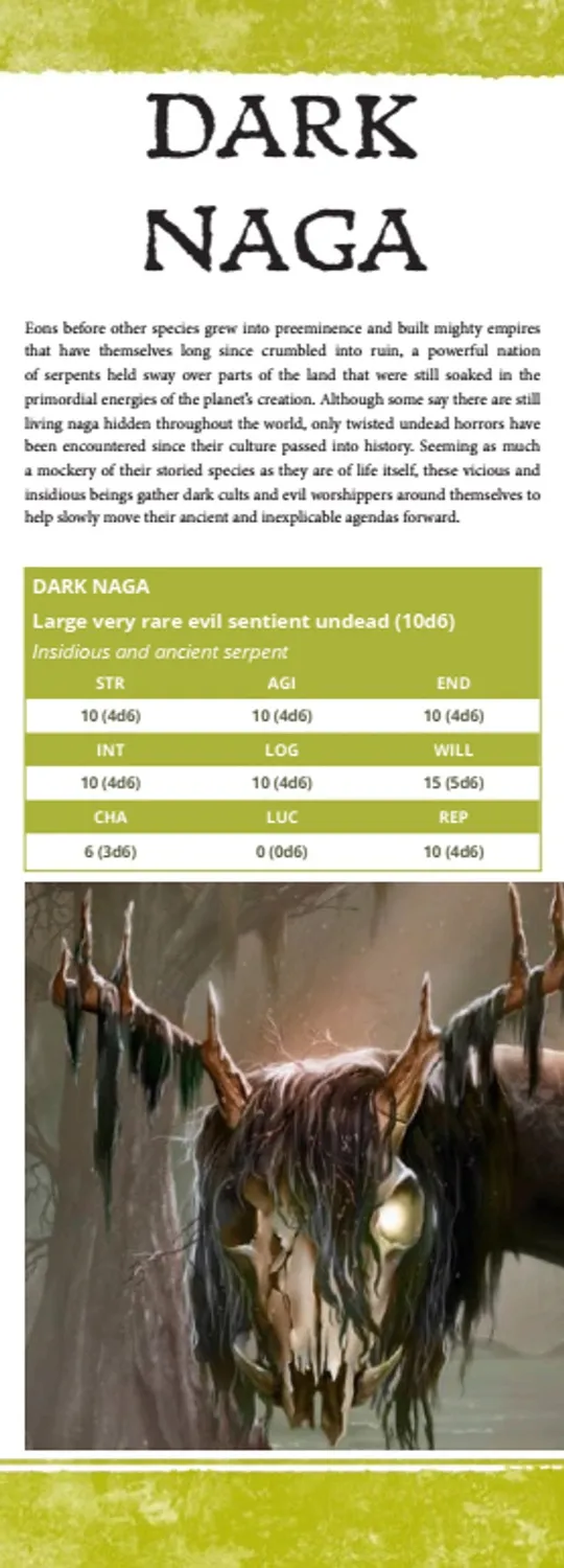 EN Publishing Dark Naga monster PDF skuggorm